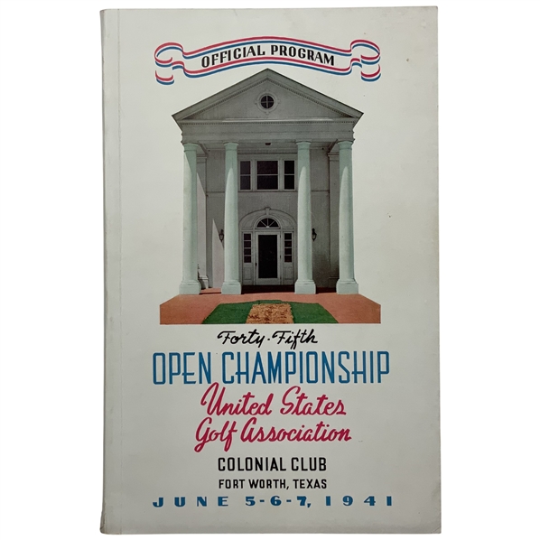 1941 US Open at Colonial Program - Craig Wood Win