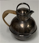 E.G. Webster and Son Silver-Plated Hartford Golf Club Pitcher with Wicker Handle