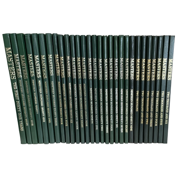 A Collection of Twenty-Nine Masters Tournament Annual Books Including The First Forty One Years and 1978-2006 Near Run