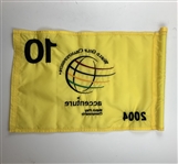 2004 WGC Accenture Match Play Championship Tournament-Used Flown Hole 10 Flag - Tiger Woods' 40th PGA Tour Win