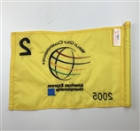 2005 WGC American Express Championship Hole 2 Game Used Flag - Tiger Woods' 46th PGA Tour Win