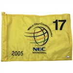 2005 WGC NEC Invitational Tournament-Used Hole 17 Flag - Tiger Woods 45th PGA Tour Win