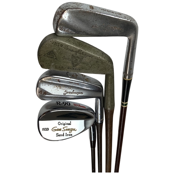 A Set of Four Gene Sarazen Signature Golf Clubs Including Wilson Models