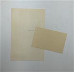 Two Gene Sarazen Signed Golf Ephemera Items from Westchester & Rochester Country Club JSA ALOA