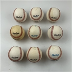 A Collection of Nine (9) Hall of Fame Signed Baseballs JSA ALOA