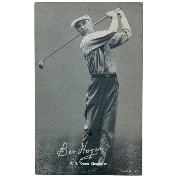 1948-49 Ben Hogan Rookie Card - Sports Exhibit Champions - Front Notes 48 U.S. Open Win
