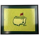 1997 Masters Embroidered Flag w/ Full Embroidered Center Logo - Framed