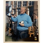 Jack Nicklaus Signed Oversize Photograph Celebrating 1966 Open Championship Victory 