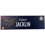 Tony Jacklin Signed 2025 Ryder Cup Nameplate JSA ALOA