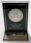 A Franklin Mint Tiger Woods Eyewitness 1997 Masters Champion Sterling Silver Commemorative Medal in Display Case