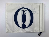 Jordan Spieth Signed Open Championship Course Flown Flag w/ '2017' JSA ALOA