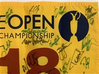 2010 The Open Championship St Andrews Multi-Signed Flag JSA ALOA