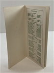 1974-1975 Augusta National Golf Club Member Directory and Schedule of Events Booklet