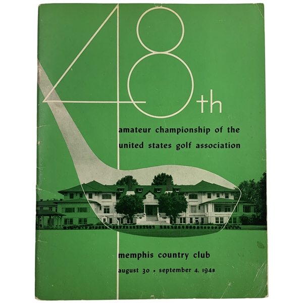 1948 USGA Amateur Championship Official Program Memphis Country Club