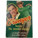 c.1940s Sam Snead Granger Tobacco Advertising Sizable Broadside Display

