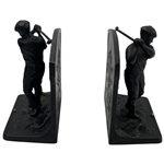 Pair of 1923 L. V. Aronson figural golfer
bookends