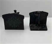 Pair of 1923 L. V. Aronson figural golfer
bookends