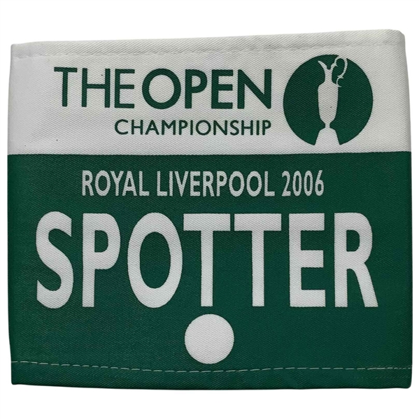 2006 The Open Championship Royal Liverpool Spotter Staff Armband - Tiger Win