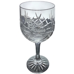 Two Cut Crystal Wendy's Champions Skin Game Commemorative Goblets Wailea Maui 2007