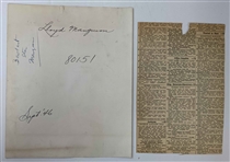 A Collection of Vintage Lloyd Mangrum Press Photographs and Newspaper Clippings