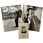 A Trio of Tony Lema Original Press Photographs and Editorial Card Memphis Press-Scimitar Archives