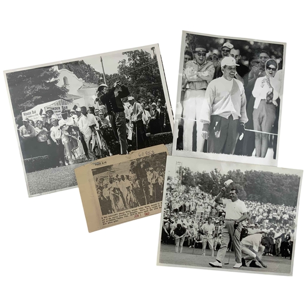 Julius Boros 1967 Memphis Open Original Press Photographs and Newspaper Clippings Archive