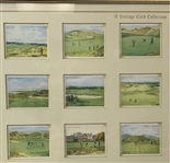 A Framed Set of 25 W.D. and H.O. Wills Ltd. Golfing Cigarette Cards, 1924