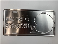 Cleveland Browns Souvenir License Plate Signed by Jim Brown, Otto Graham, and Marion Motley JSA ALOA