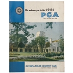 Official 1961 PGA Championship at Olympia Fields Country Club Program