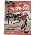 1956 PGA Championship at Blue Hill Country Club Program - Jack Burke, Jr. Winner