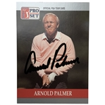 Arnold Palmer Signed 1990 Pro Set Senior PGA Tour Arnold Palmer Trading Card Number 80 JSA ALOA