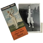 Two Pieces of Craig Wood Golf Memorabilia Including 1929 Associated Press Photograph and Circa 1935 Dunlop Instructional Pamphlet