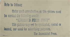 Two Pieces of Craig Wood Golf Memorabilia Including 1929 Associated Press Photograph and Circa 1935 Dunlop Instructional Pamphlet