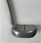 Vintage Center-Shafted Mallet Putter with Square Profile Steel Shaft