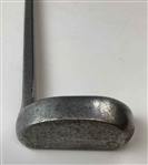 Vintage Center-Shafted Mallet Putter with Square Profile Steel Shaft
