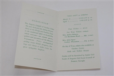 1962 Tee Off To Spring Augusta Garden Club Flower Placement Show Booklet