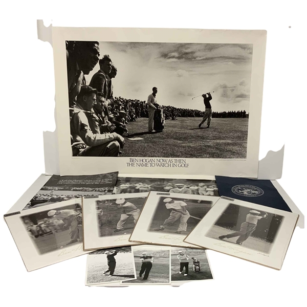 A Collection of Ben Hogan Golf Memorabilia w/ Promotional Poster