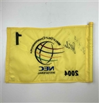 Stewart Cink Signed 2004 NEC WGC Championship Used Hole #1 Flag JSA #CM67187