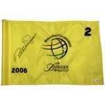 Bernhard Langer Signed 2006 World Golf Championships Barbados Match Used Flag JSA #CM67200