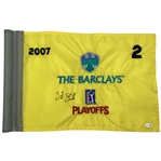 Steve Stricker Signed 2007 The Barclays PGA Tour Playoffs Flag JSA #CM67188