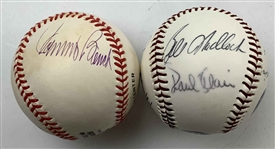 Heavy HOF Content On Eight Signed Baseballs JSA ALOA