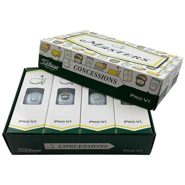 A Dozen Titleist Pro V1 Masters Concessions Special Edition Golf Balls