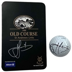Cam Smith Signed Titleist Pro V1 Golf Ball and St Andrews Links Old Course Scorecard JSA ALOA