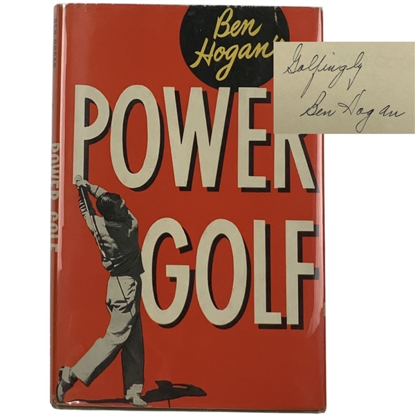 Ben Hogan Early Signed Power Golf. A. S. Barnes and Company, 1948. JSA ALOA