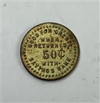 C. 1920’s The Surety Savings and Loan Company Promotional Golf Ball Bank with Original Token, Key, and Card