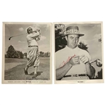 Gene Sarazen & Sam Snead Signed Vintage Mid-Century Wilson Staff Photos JSA ALOA