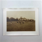 A Pair of Sepia Toned Gelatin Silver Prints Depicting Early Golfing Scenes at Pine Valley