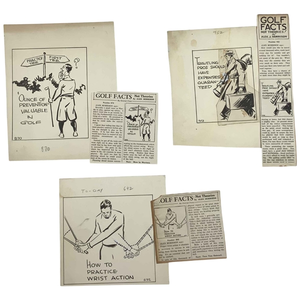 Henry Coton Estate Drawings & Clippings for Golf Facts Not Theories by Alex Morrison