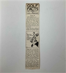 Henry Coton Estate Drawings & Clippings for Golf Facts Not Theories by Alex Morrison