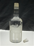 Hawkes Etched & Frosted 19th Hole Glass Golf Themed Decanter w/ Stopper